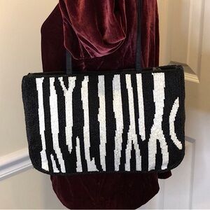 BARSE Fully Beaded Satin Day To Evening Clutch Shoulder Bag COLLECTOR’S PIECE
